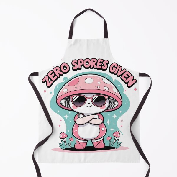 Item preview, Zero Spores Given – Sassy Kawaii Mushroom Sticker designed and sold by modishwelt.