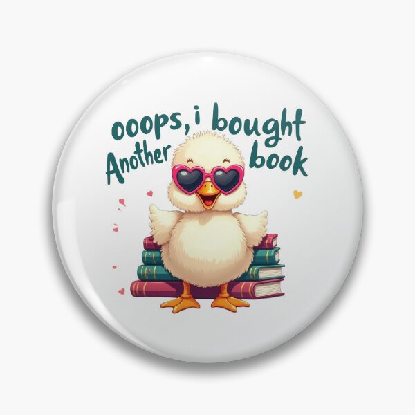 Item preview, Oops... I Bought Another Book – Cute Duck Bookworm Design, Kawaii design designed and sold by Bellaleo21.