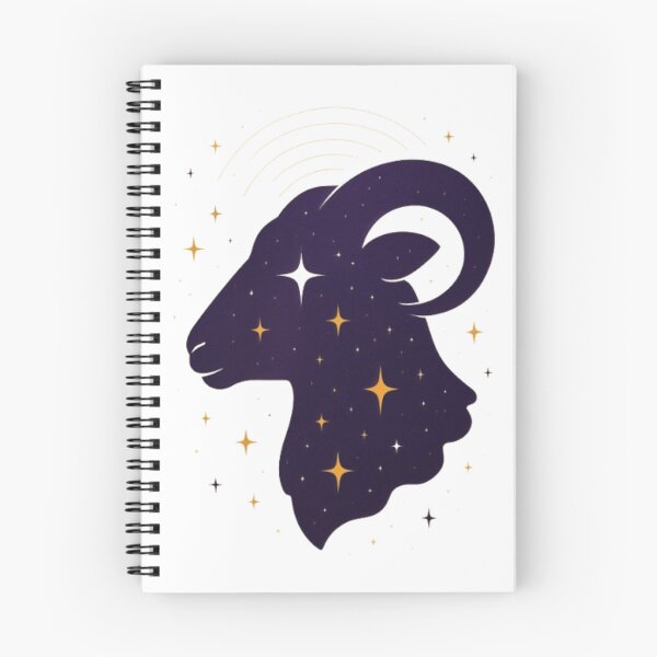 Item preview, goat  face silhouette with twinkling stars designed and sold by optimusprime39.