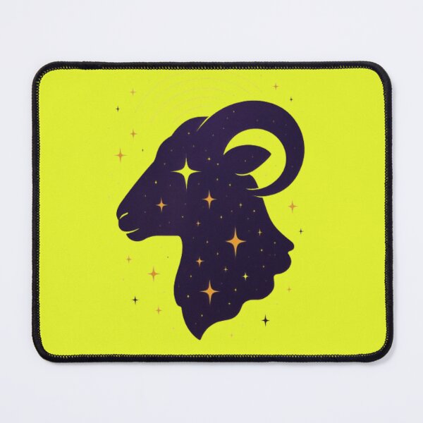 Item preview, goat  face silhouette with twinkling stars designed and sold by optimusprime39.