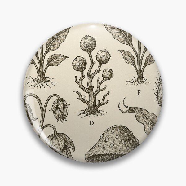 Item preview, Alien Herbarium – Vintage Botanical Sci-Fi Plant Illustration designed and sold by Domci.