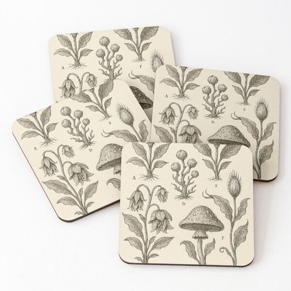 Item preview, Alien Herbarium – Vintage Botanical Sci-Fi Plant Illustration designed and sold by Domci.