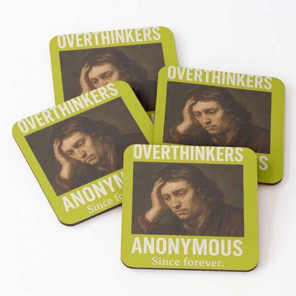 Item preview, Overthinkers Anonymous – Since Forever Meme T-Shirt / Sticker / Print designed and sold by From Cyryl with Love.
