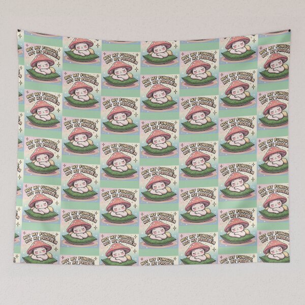 Item preview, Not My Fungus, Not My Problem – Chill Kawaii Mushroom Sticker designed and sold by modishwelt.