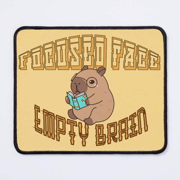 Item preview, Funny Study Mood Capybara Design designed and sold by SR-Soulprints.