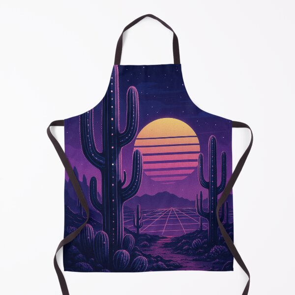 Artikelvorschau, Synth-Cactus Colony – Vaporwave Sci-Fi Desert Art with Neon Flora entworfen und verkauft von Domci.