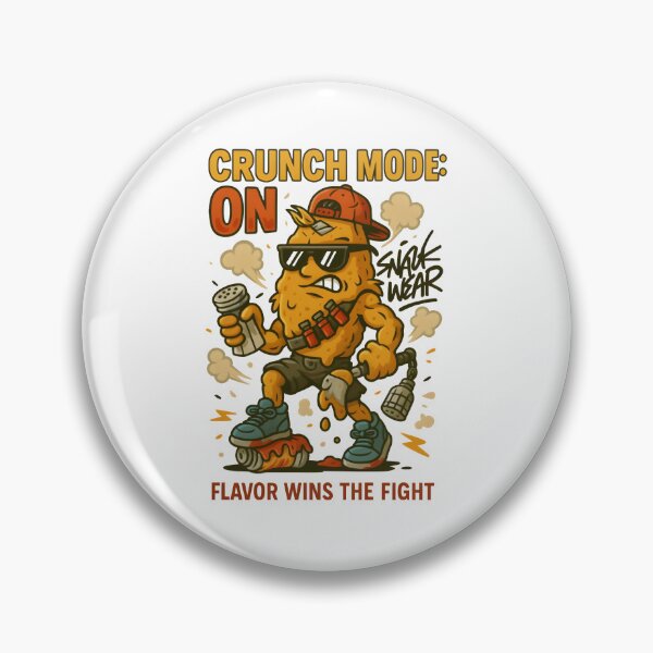 Item preview, Crunch Mode Activated – Bold Cartoon Snackwear Streetwear designed and sold by Snackwear Apparel.