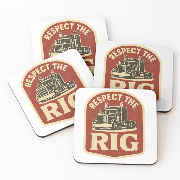 Item preview, Respect the Rig | Vintage Trucker Emblem designed and sold by eyesupco.