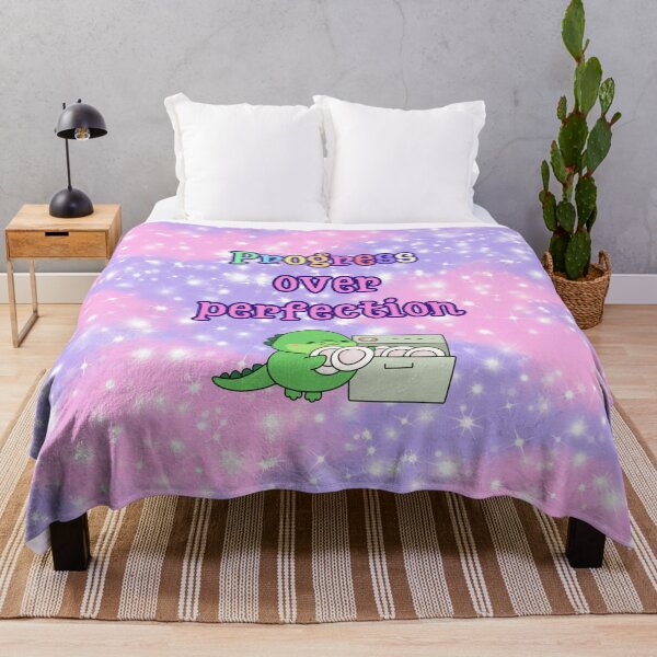 Item preview, Progress Over Perfection – Cute Dinosaur With Dishes designed and sold by MagicContOasis.