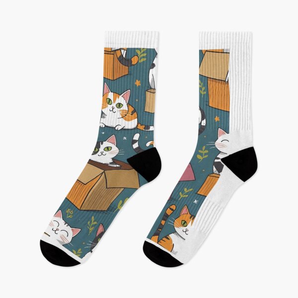 Aperçu de l'œuvre chats mignons dans des boîtes créée et vendue par 5-Star-Shopper.