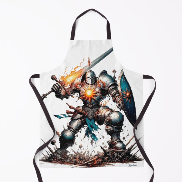Item preview, Flaming Sun Knight, Medieval Warrior  designed and sold by Bot-Army.