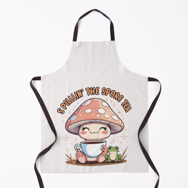 Item preview, Spillin’ the Spore Tea – Funny Gossip Mushroom Sticker version 2 designed and sold by modishwelt.