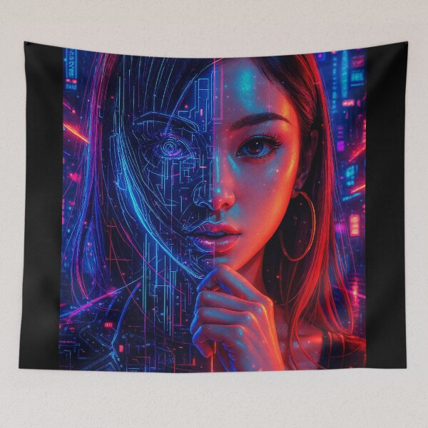 Item preview, Cyberpunk Portrait Fusion designed and sold by kiwiartyfarty.