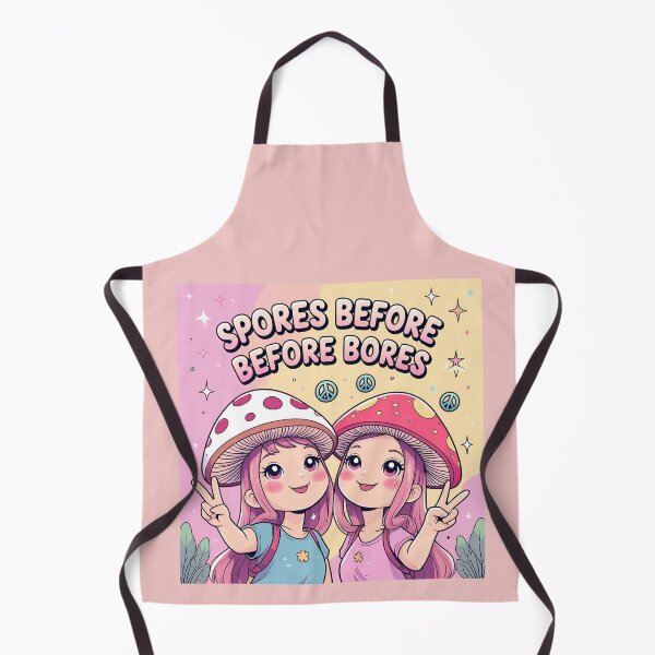 Item preview, Spores Before Bores – Kawaii Friendship Mushroom Sticker designed and sold by modishwelt.