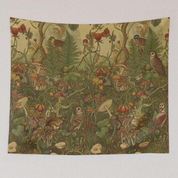 Item preview, jungle mushroom with animals classic design designed and sold by anandsiva2703.