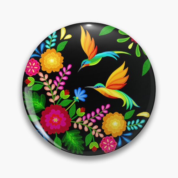 Item preview, Mexican birds and flowers designed and sold by Soozie Wray.