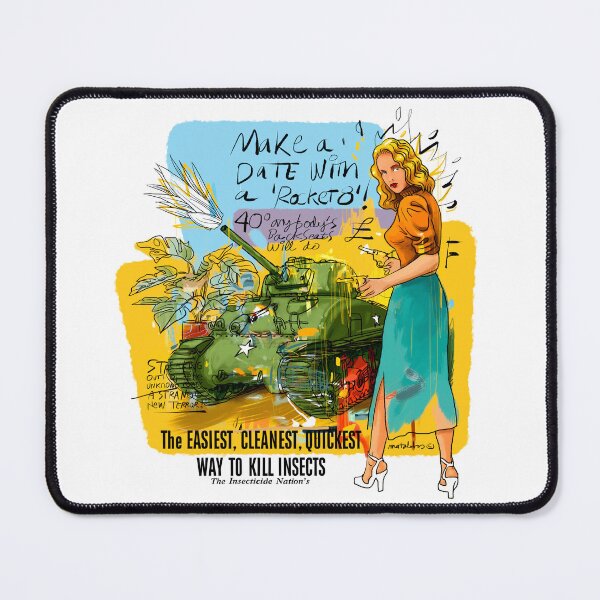 Item preview, Tank Girl – Retro Pin-Up & War Style designed and sold by Matalobos /  Retro Art & Classic Machines.