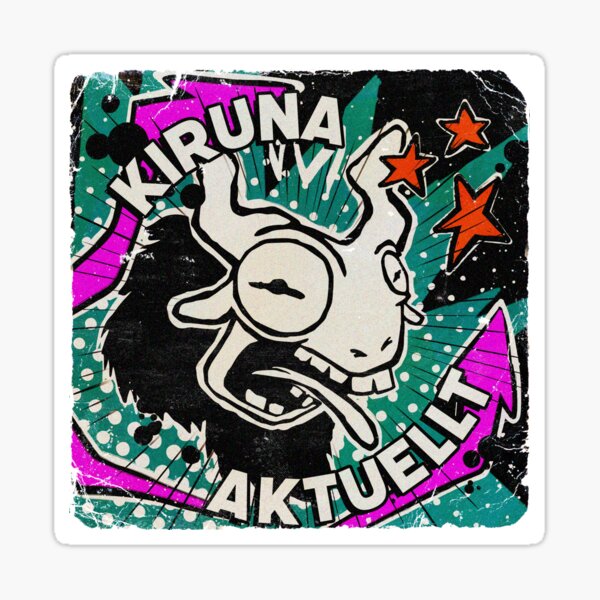 Item preview, Sticker with Kiruna Aktuellt Logo. designed and sold by Kiruna aktuellt.