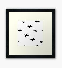 Sketche ravens Framed Print