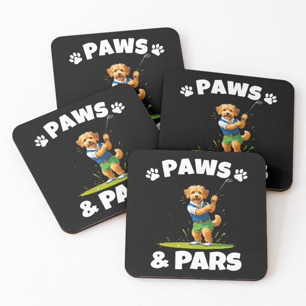 Item preview, Cute Goldendoodle Golfing Shirt – “PAWS & PARS” Funny Dog Golf Design designed and sold by Fredster1966.