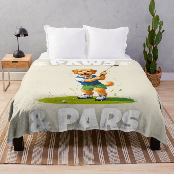 Item preview, Cute Goldendoodle Golfing Shirt – “PAWS & PARS” Funny Dog Golf Design designed and sold by Fredster1966.