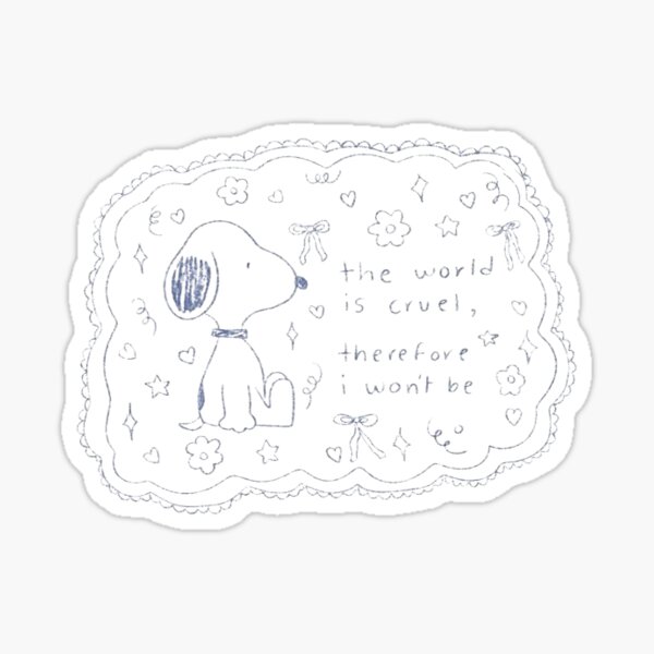 Item preview, existential snopy designed and sold by emmev.