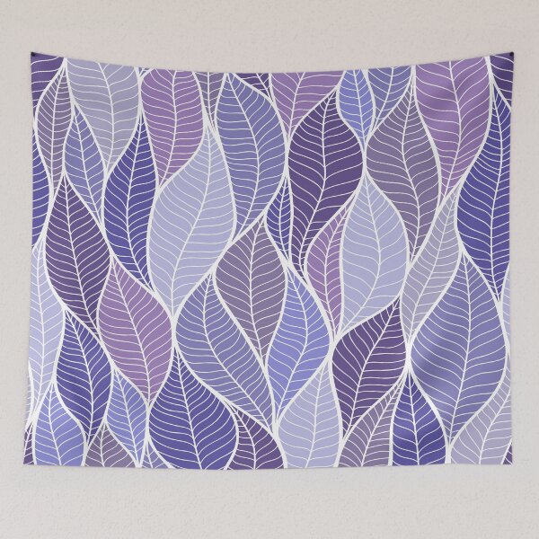 Item preview, purple leaves pattern classic tshirt design designed and sold by anandsiva2703.