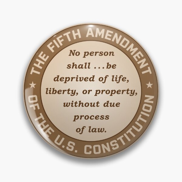 Item preview, The Fifth Amendment - U.S. Constitution designed and sold by travelwitheric.