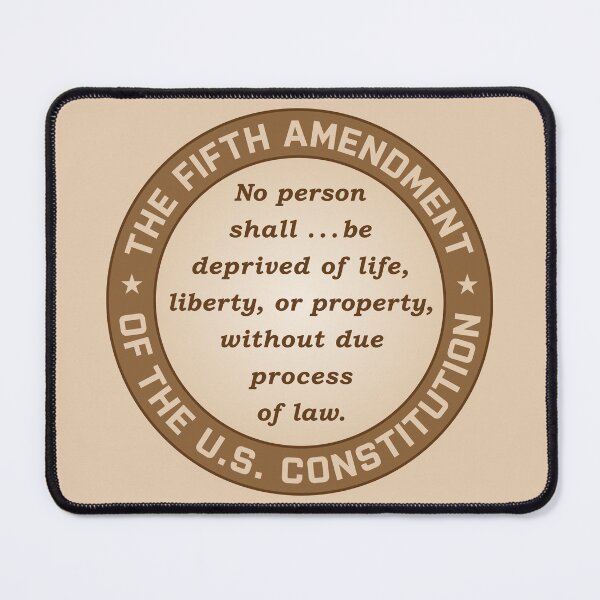 Item preview, The Fifth Amendment - U.S. Constitution designed and sold by travelwitheric.