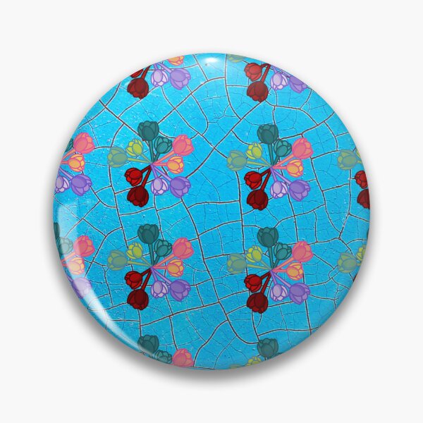 Item preview, Flores sobre turquesa designed and sold by Robert Lucio.