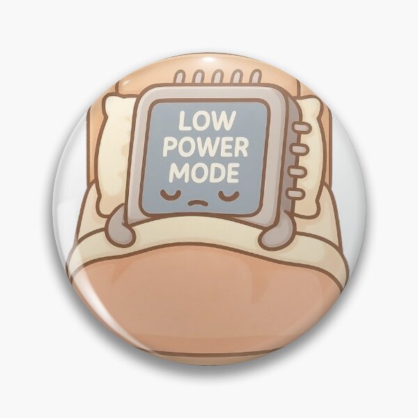 Item preview, Low Power Mode – Kawaii Microcontroller in Bed designed and sold by OhmMadeDesigns.