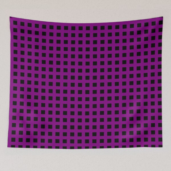Item preview, Thick Purple & Black Squares & Crosses designed and sold by Goods4SaleNow.