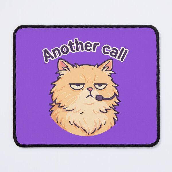 Item preview, Grumpy Cat Call Center Sticker designed and sold by Yuliya Brush.