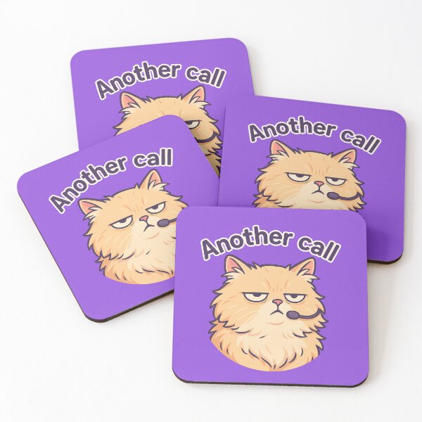 Item preview, Grumpy Cat Call Center Sticker designed and sold by Yuliya Brush.