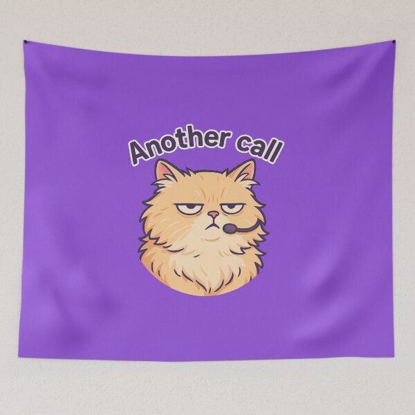 Item preview, Grumpy Cat Call Center Sticker designed and sold by Yuliya Brush.
