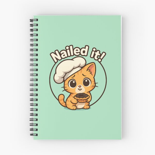 Item preview, Funny Baking Fail Cat Sticker designed and sold by Yuliya Brush.