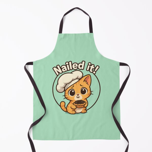 Item preview, Funny Baking Fail Cat Sticker designed and sold by Yuliya Brush.