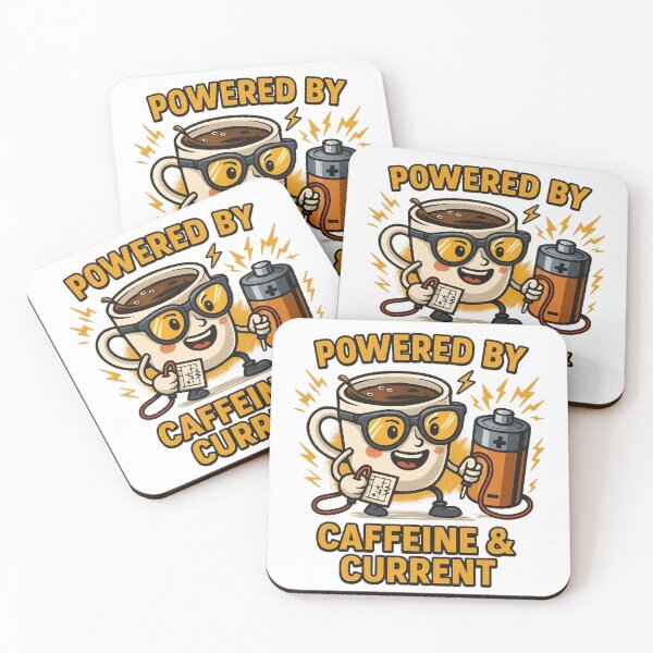 Item preview, Powered by Caffeine & Current designed and sold by OhmMadeDesigns.
