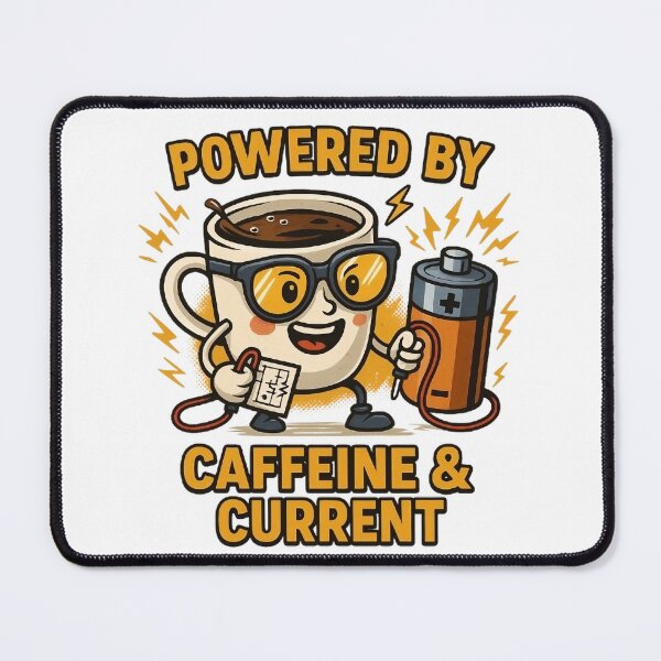 Item preview, Powered by Caffeine & Current designed and sold by OhmMadeDesigns.