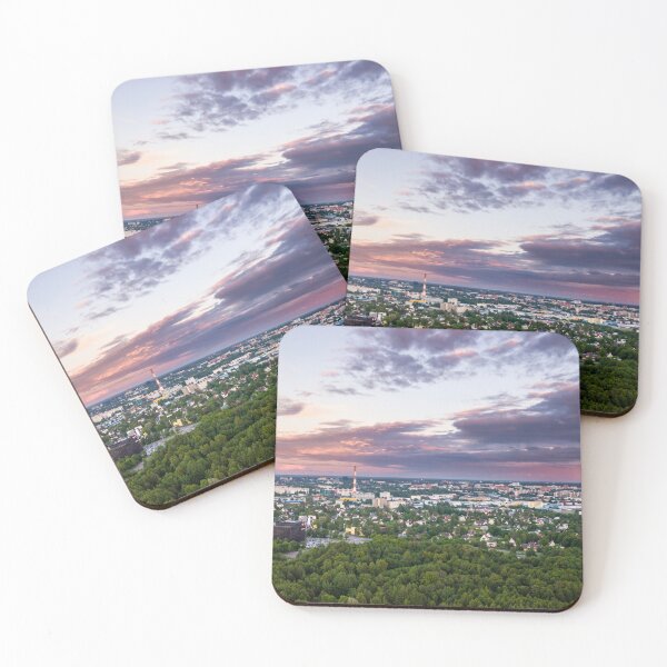 Item preview, Evening Sky over Expansive Cityscape designed and sold by mindmadecrafts.