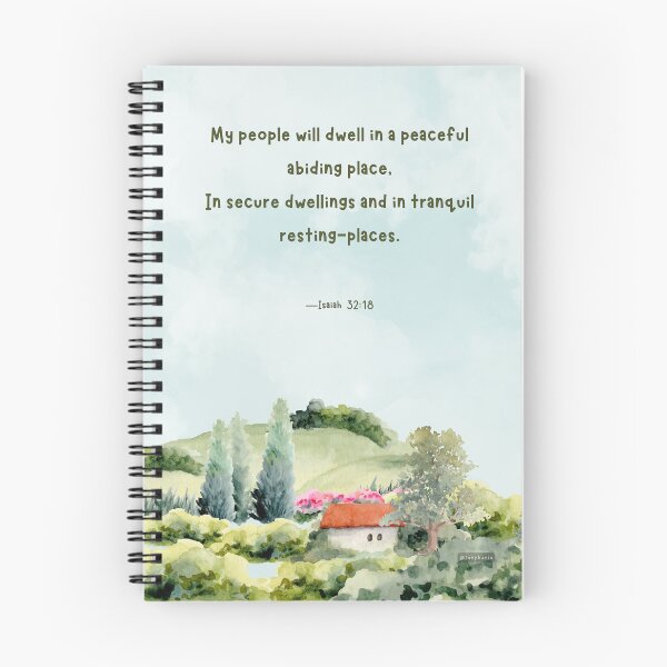 Item preview, My people will dwell in a peaceful abiding place —Isaiah 32:18 (English) (paradise) designed and sold by Jovyharts.