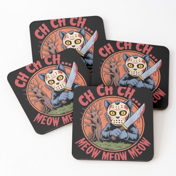 Item preview, Ch Ch Ch Meow Meow Meow Cat Movie Horror Halloween designed and sold by ThamirArtistry.