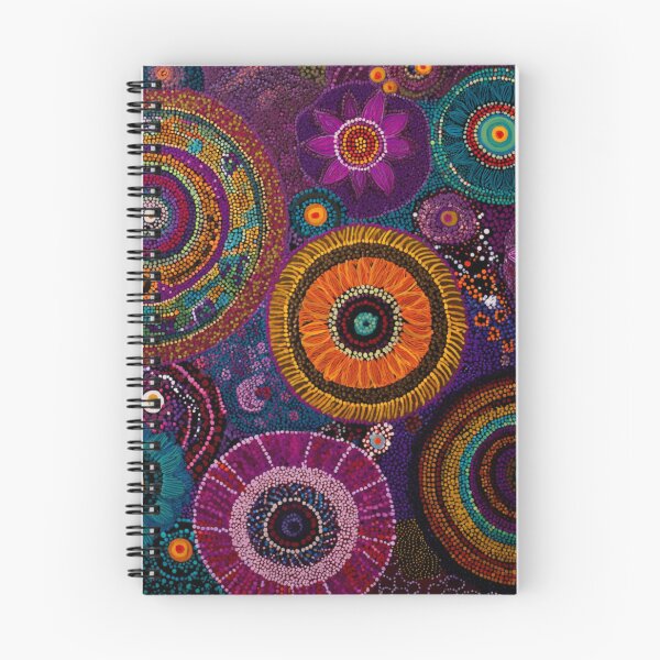 Item preview, Aboriginal Inspired Dot Art - Australian Various Wildflowers designed and sold by GrinGalore.