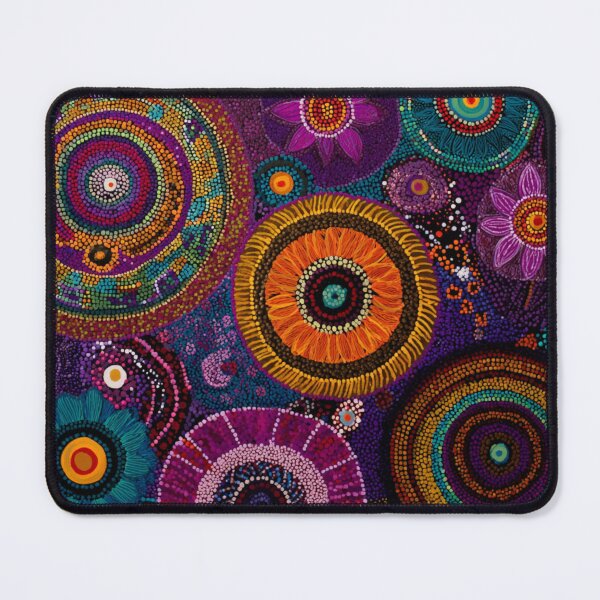 Item preview, Aboriginal Inspired Dot Art - Australian Various Wildflowers designed and sold by GrinGalore.