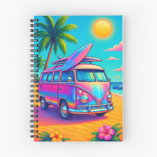 Item preview, Retro Surf Van – Holographic and Summer Beach designed and sold by NautilusPrint.
