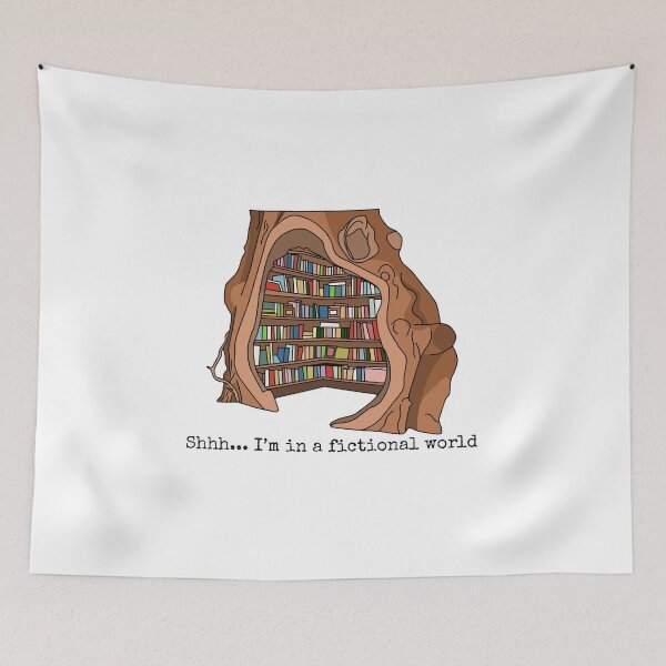 Item preview, "Shhh… I’m in a Fictional World" Book Lover designed and sold by holaitssher.
