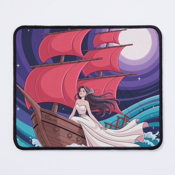 Item preview, Asol and her crimson sails in a mesmerizing, hypnotic style. designed and sold by Lilashakti ⭐️ ⭐️ ⭐️ ⭐️ ⭐️.