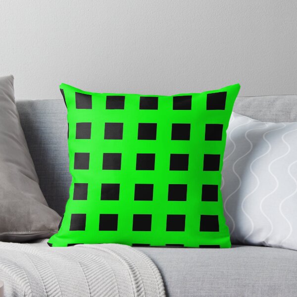 Item preview, Thick Green & Black Squares & Crosses designed and sold by Goods4SaleNow.