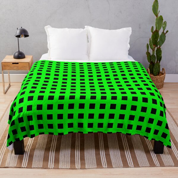 Item preview, Thick Green & Black Squares & Crosses designed and sold by Goods4SaleNow.