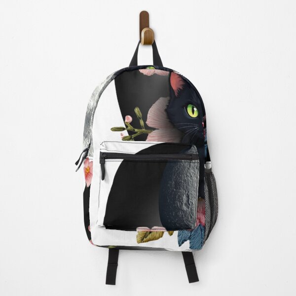 Item preview, a black cat sitting in front of a full moon,  designed and sold by B.P.Fashion.